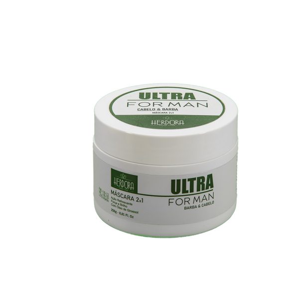 Ultra ForMan Balm Cream 3x1 250g - Hidrata os cabelos, a barba, além de proporcionar barbear suave